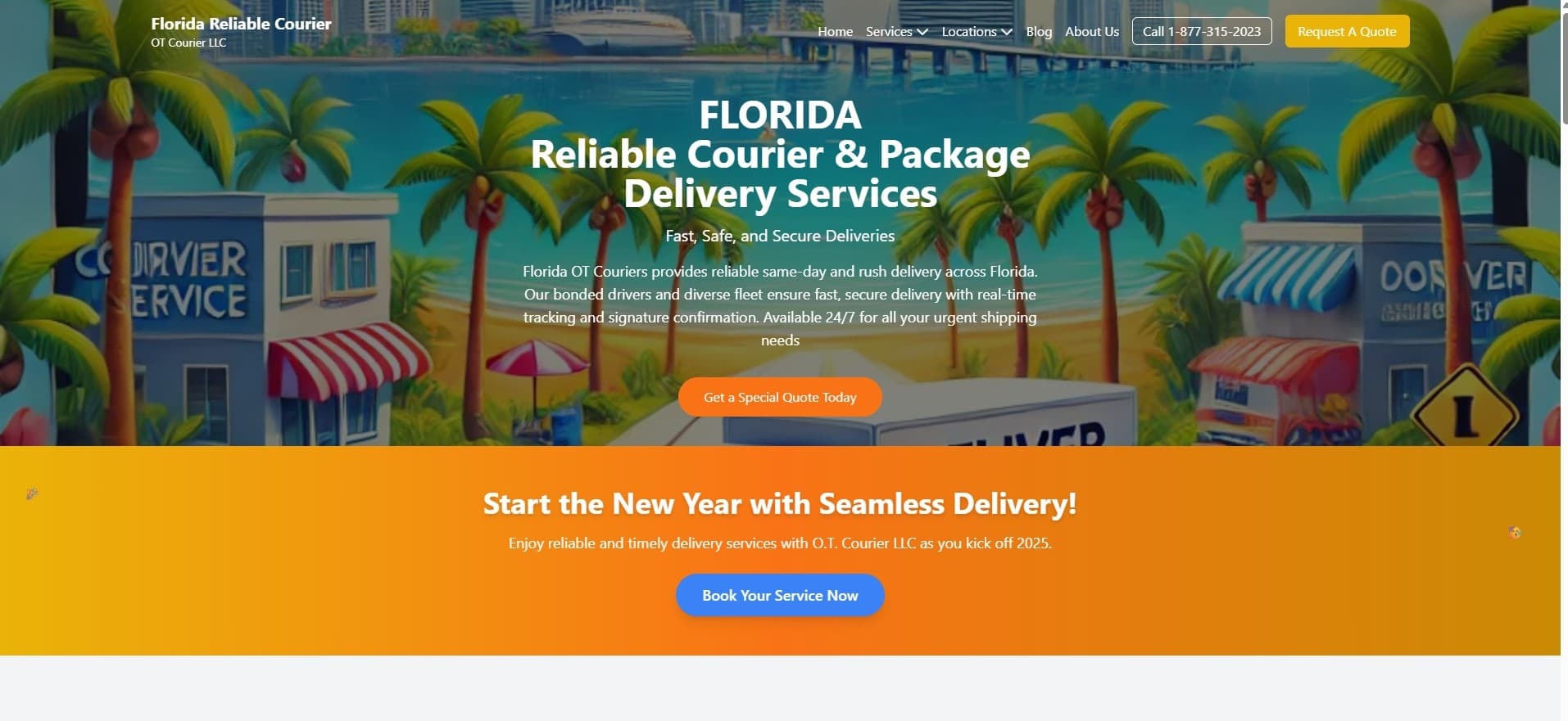 Florida Reliable Courier Service project screenshot